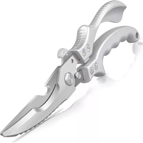 Ciseaux De Cuisine - Ciseaux Pour Volaille Et Os - Acier Inoxydable Avec Lame Dentée - 21 cm - Lot De 1 (1/5)