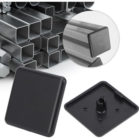 50 embouts de fixation en plastique noir pour profilés aluminium standard UE 2020/3030/4040 (norme UE 4040) (1/5)