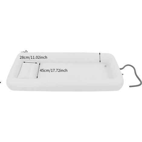 Douche Baignoire, Design Gonflable, Matériau PVC Durable, BLANC (1/2)