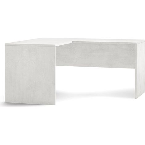 Scrivania da Ufficio Angolare Sinistra 160x76x150 cm Ossido Bianco (1/3)