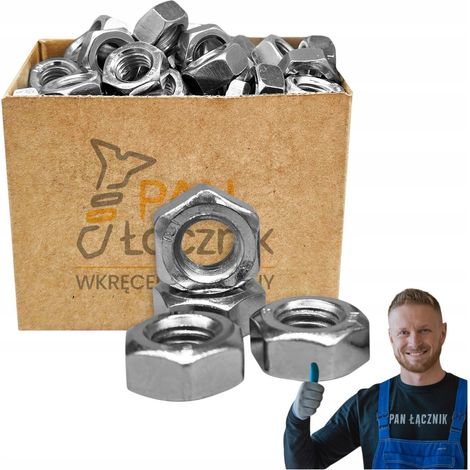 Écrous Hexagonaux Pan Łącznik, M14, DIN 934, Zingués, Sac 1 kg (1/5)