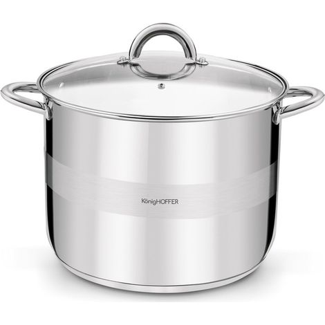 OLLA GRANDE DE ACERO INDUSTRIAL ALTA GASTRONÓMICA Konighoffer Faro 12 l