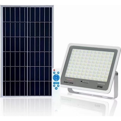 FARO LED SOLARE LAMPIONE DA ESTERNO STRADALE FARETTO LUCE NATURALE 5000K TELECOM Scegli - FP-SL01-100W (1/3)