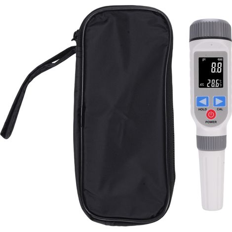 PH mètre couleur négative écran LCD rouge blanc 0.05 précision stylo de Test de température Portable (1/5)