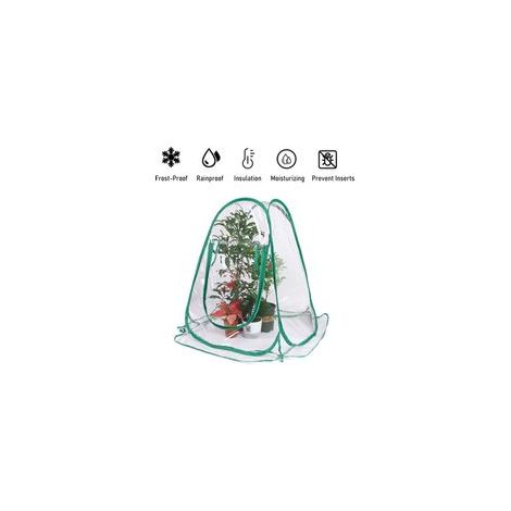 Mini invernadero de jardín de PVC: cubierta protectora para plantas, refugio contra heladas y lluvia, ideal para flores y huertos.