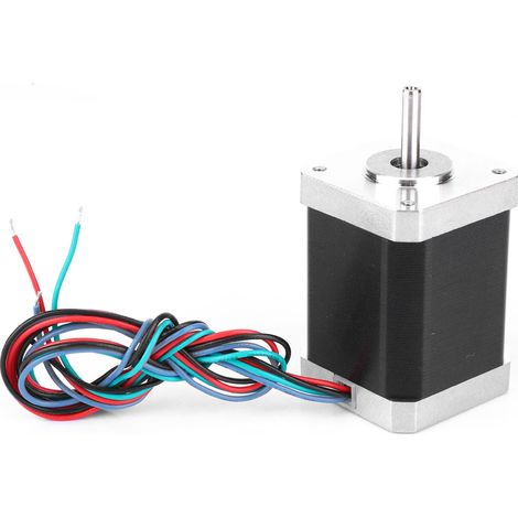 Motore Passo Passo Nema 17 Bipolare Ibrido – Angolo 1,8°, Corrente 2A, Altezza 60mm – Alta Coppia e Precisione – Ideale per Stampanti 3D e Macchine CNC (1/5)