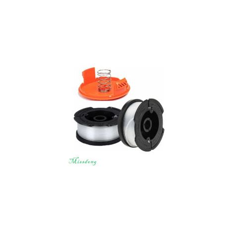 Ricambi in nylon per filo da taglio Black & Decker A6481 A6485 AF-100 (lunghezza filo 9,1 m, diametro 0,65 mm) (Black & Decker AF-100, 2 pezzi) - Crezuo