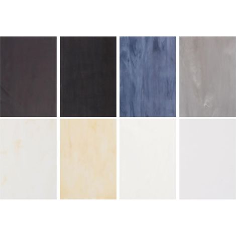 8 Feuilles de Verre Coloré, 4 x 6 Pouces, Assortiment de Carreaux de Mosaïque pour Projets Diy Décoration Maison, Série Noir (1/5)