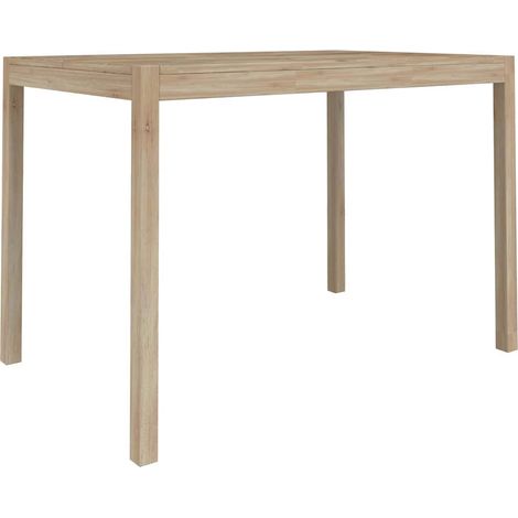 vidaXL Mesa de comedor madera maciza de acacia 110x70x75 cm (1/2)