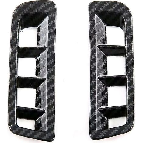 Cache décoratif de sortie d'échappement supérieure avant pour Land Cruiser J300 LC300 2022-2023 - ABS et fibre de carbone (1/5)
