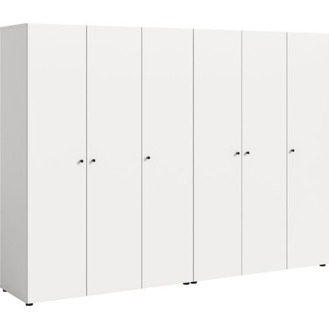 Darwin armoire de rangement 6 portes blanches. (1/5)