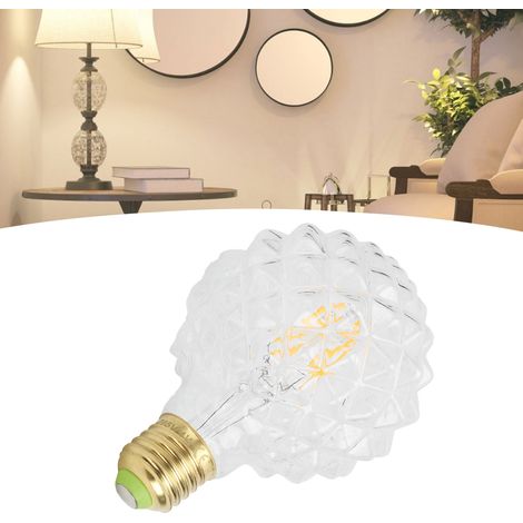 Retro-Glühbirne G95 E27, einzigartige Form, Vintage-Stil, Glühfaden, 4 W, 220 V, 360 lm, warmweißes Licht, klar (1/5)