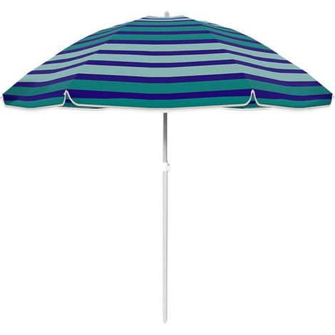 Sombrilla Oxford Aluminio Con Funda Rayas Azules 160 cm Marbueno Summer