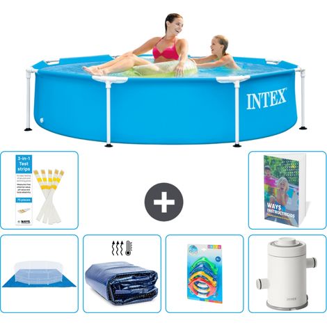 Frame Pool Rund - 244x51 cm - 7-teilig S123