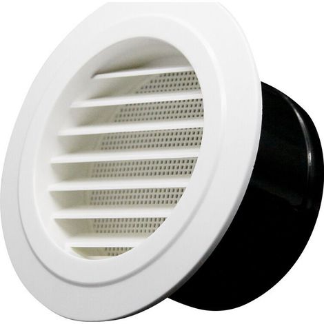 75mm Bouche de Ventilation avec Grille de Protection - ABS (ø75mm)-- (1/5)