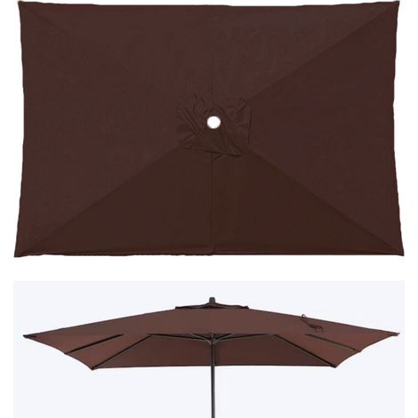 Toile de rechange pour parasol de jardin 2 x 3 m - Résistante aux UV et imperméable - Pour terrasse uniquement (1/4)