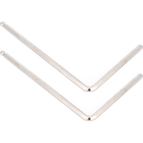 Clé Allen 4mm/5mm à tête sphérique pour guitare acoustique Martin, outil de réglage de truss rod, lot de 2, argent, embout boule 5mm (1/5)