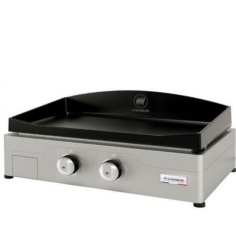 Elektrische plancha aus edelstahl, 2000 w, 60 x 40 cm - Le Marquier - PLSE260I