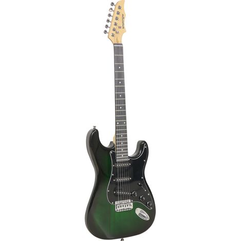 Kit guitare électrique 15W avec ampli, cordes 3 broches, fond noir