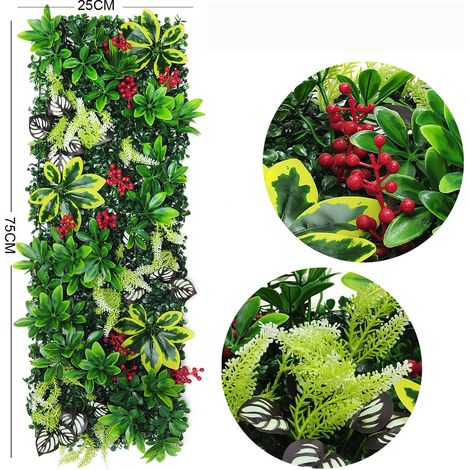 Pared Vegetal Artificial Decorativa - Planta de Pared Colgante de Tiras, Decoración de Pared 3D para Salón, Oficina o Interior