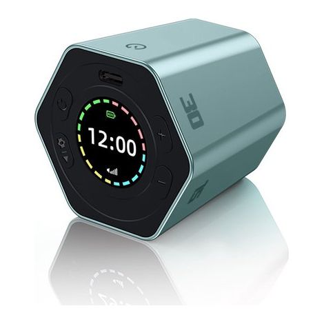 Timer portatile con sensore di gravità e funzione timer rotante con impostazioni di 3/5/10/15/30 minuti e personalizzabile.