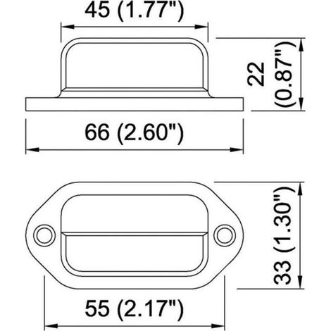 Lot de 2 feux de plaque d'immatriculation. 12 V. 6 LED. feu arrière pour camion. SUV. remorque. fourgonnette. éclairage de courtoisie. plafonnier et éclairage de chargement (1/4)