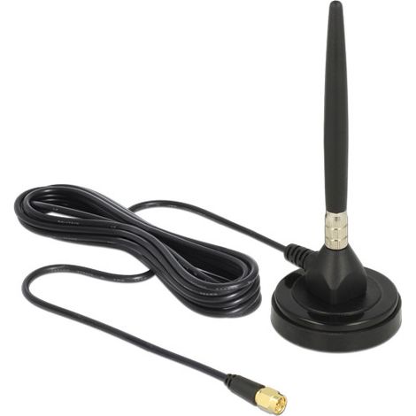 Antenne - DeLOCK - Omni-directionnelle 3 dBi - Intérieur et extérieur - Universelle - Noir