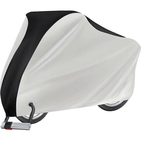 Housse de vélo imperméable avec œillet pour cadenas - Protégez votre vélo de la pluie, du soleil et de la poussière - Convient à la plupart des vélos (1/4)