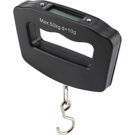 Digitale elektronische LCD-Hakenwaage, kompaktes Taschenformat, tragbare Hängewaage, maximale Traglast 50 kg, zuverlässige Genauigkeit. (1/5)