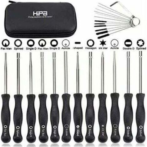 Ensemble de 12 outils de réglage de carburateur et tournevis de réglage pour moteur à 2 temps, pour débroussailleuses, tronçonneuses Poulan, Husqvarna, STHIL, Echo.,TRIMEC (1/5)