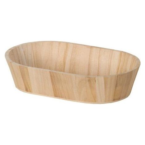 CORBEILLE OVALE 30X19X7 CM BOIS