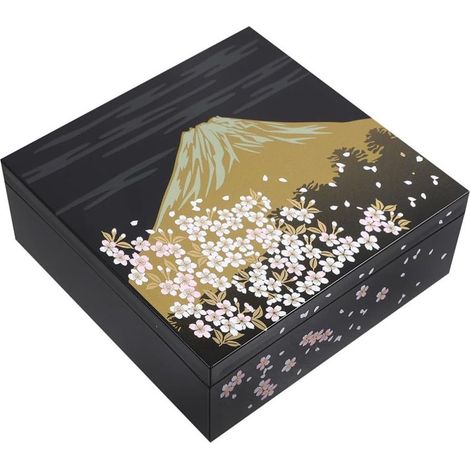 Boîte à bento japonaise Garneck ornée d'un motif réaliste du Mont (1/5)