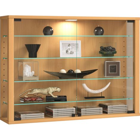 Gabinete de exhibición de pared Caja de exhibición de vidrio Vitrosa L 60x83x18 - VCM