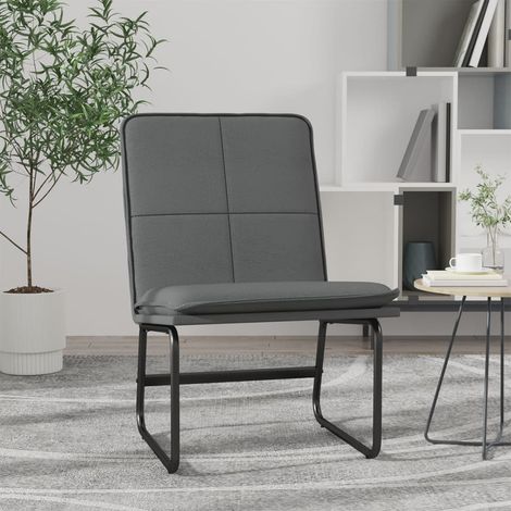 Loungesessel Grau 54x75x76 cm Kunstleder