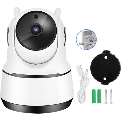 Caméra de surveillance WiFi 1080P HD, CCTV IR CUT PTZ, moniteur bébé 110-240V (UK) (1/5)