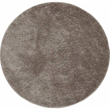 Maison Exclusive - Teppich ISTAN Hochflor Glänzend Grau Ø 100 cm