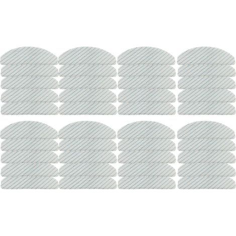 Lot 80 lingettes jetables T10 2 paquets, compatible Ecovacs/Roborock/Xiaomi Pour robot aspirateur/serpillère, anti-poils, nettoyage sols sans trace (1/5)
