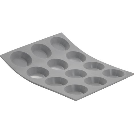 Plaque silicone 12 tartelettes Elastomoule - De Buyer (1/2)
