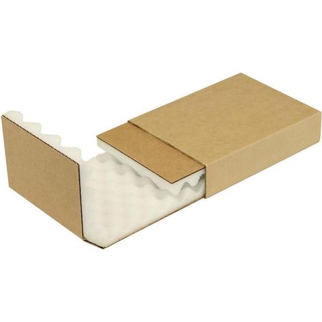 Noppenschaumverpackung Maße 200x140x40mm Schaumhöhe 20mm braun TRANSPAK (1/4)