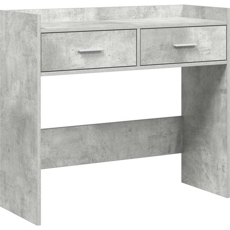 vidaXL Tavolo consolle Grigio Cemento 90 x 35 x 80 cm