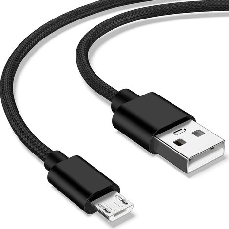 Câble Micro USB Chargeur Micro USB 3A Charge Rapide,Nylon Tressé Chargeur pour Android Samsung Galaxy S7 S6 Edge J7 J5 J3, Redmi Note 5, Wiko, Huawei, Sony, LG, Kindle, PS4 (1M) (1/5)