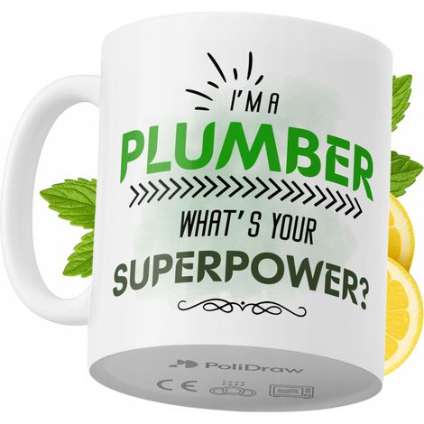 Taza divertida para fontanero, taza de café o té con diseño gráfico y texto humorístico. Taza ideal para cumpleaños, santos y días festivos. Taza premium para ocasiones especiales en casa, la oficina  (1/5)