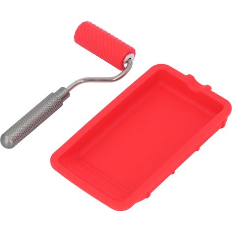 Kit de rouleau et bac de peinture réutilisable, ensemble pinceau et rouleau pour travaux de rénovation maison (1/5)