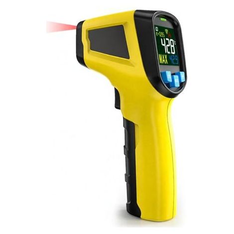 Thermomètre infrarouge industriel portable, pyromètre infrarouge sans contact avec écran LCD, plage de température de 400 à 600 degrés, thermomètre multifonction (1/5)