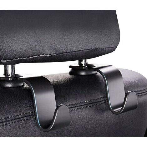 4 Pack Car Seat Hooks Car Bag Holder Headrest Hooks Hanging Clothes Handbags Shopping Bags (1/4)
