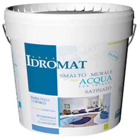 Smalto Murale Idro Bianco Satinato 4 Litri