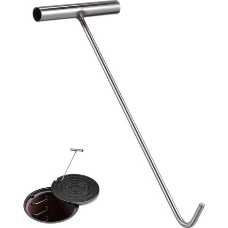 Ganci a T per tombini e griglie in acciaio inox: resistenti alla corrosione e di lunga durata. (1/5)