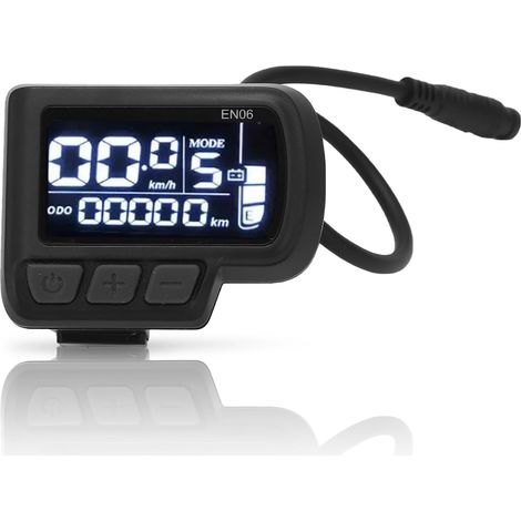 24V 36V 48V 60V Écran LCD pour vélo électrique, Panneau de Commande d'affichage LCD connecteur de Compteur d'ordinateur de vélo Multifonctionnel (1/5)