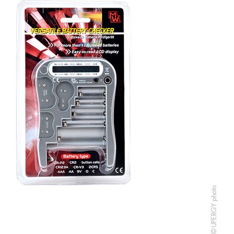 MW - Testeur piles/accus AAA, AA, C, D, 9V, pile bouton (lithium 3V et CR) (1/4)