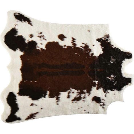 Tapis à motif vache et tigre, tapis à motifs animaux, tapis de sol complet, tapis à poils courts, tapis peluche à poils courts, 110 x 85 cm (1/5)